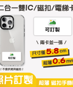 獨家設計｜雙IC磁扣門禁卡貼紙｜照片訂製款