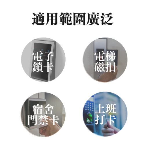 二合一雙IC門禁卡貼紙｜莫蘭迪素色：圖片 4