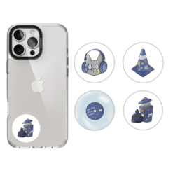 IC、ID 磁扣門禁卡貼紙｜ic+id貓咪男孩系列