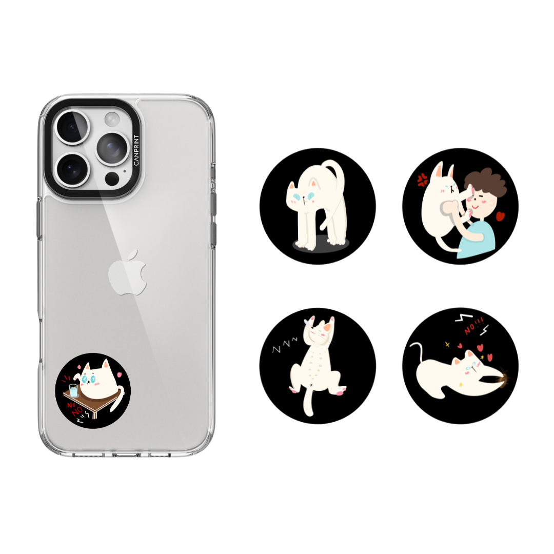 IC、ID 磁扣門禁卡貼紙|治癒貓咪系列