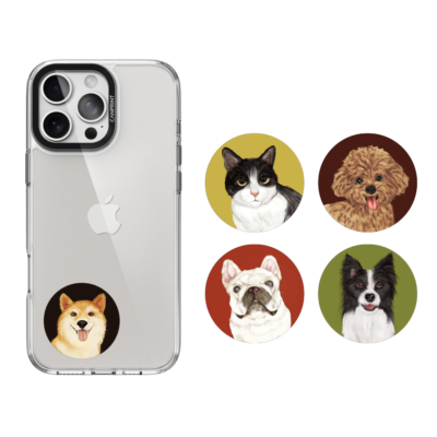 IC、ID 磁扣門禁卡貼紙｜ic+id動物寫實風水彩系列