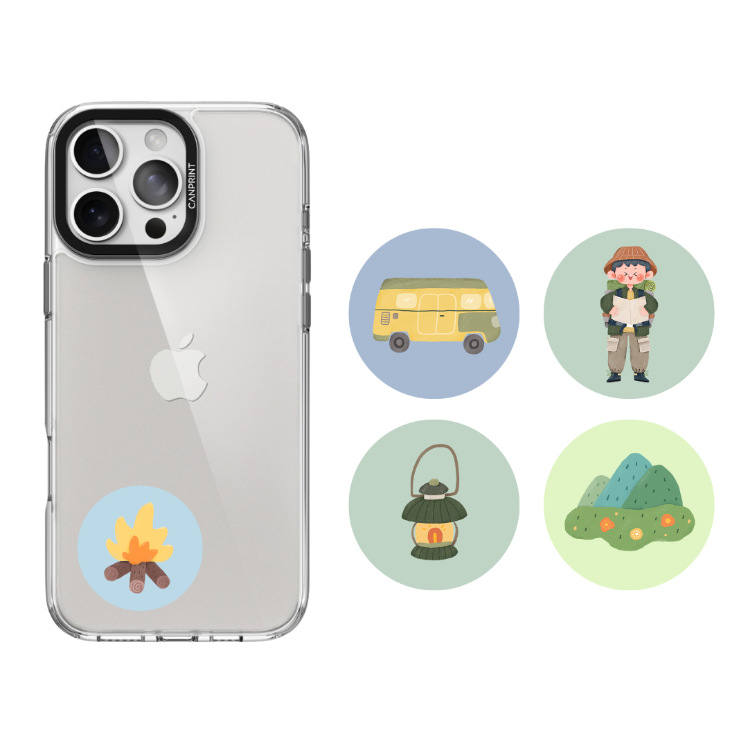 IC、ID 磁扣門禁卡貼紙|ic+id露營系列