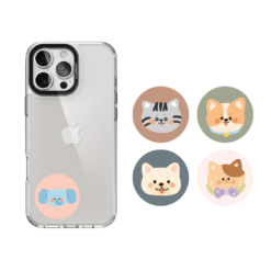 IC、ID 磁扣門禁卡貼紙｜ic+id 手繪寵物系列