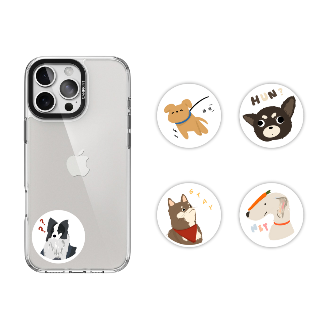 IC、ID 磁扣門禁卡貼紙|狗狗日常系列