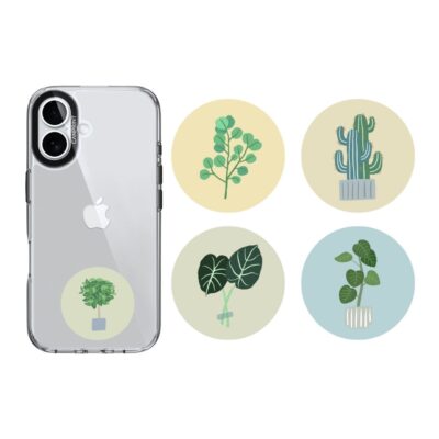 IC、ID 磁扣門禁卡貼紙｜ic+id 植物系列