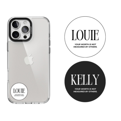 圓形悠遊卡貼｜簡約文字款