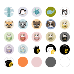 IC、ID磁扣門禁卡貼紙|熱銷前50組合包 隨機贈送10片 (共60入) 41 CANPRINT 線上編輯器|5 秒完成客製化禮物